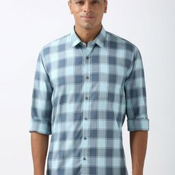 Peter England Casuals Men Slim Fit Opaque Checked Casual Shirt-image-23