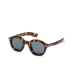 Tom Ford Men Blue Lens & Brown Oval Sunglasses with-image-16