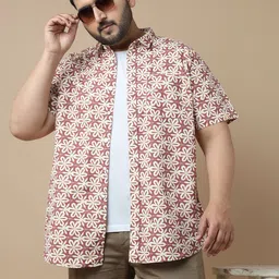 Sztori Men Standard Slim Fit Floral Opaque Printed Casual Shirt-image-82