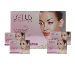 Lotus Herbals Radiant Set Of 4 Pearl Facial Kit - 37g Each-48