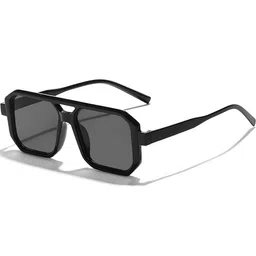 Arzonai Unisex Black UV Protected Lens Plastic Sunglasses-image-89