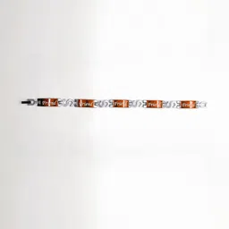 Dynamic Retail Global Men Silver-Plated Link Bracelet-image-36
