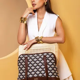 ZOUK Ethnic Motifs Printed Structured Shoulder Bag-image-39