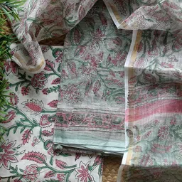 Weaves of Tradition Printed Pure Cotton Unstitched Dress Material-image-22