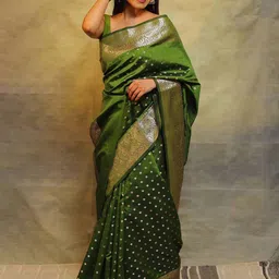 bigben textile Woven Design Zari Silk Banarasi Saree-picture-30