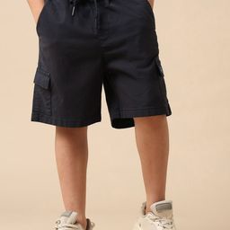 U.S. Polo Assn. Kids Boys Mid Rise Relaxed Fit Cotton Cargo Shorts-picture-6