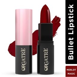 Orgatre MoodBliss Creamy Matte Long Lasting Bullet Lipstick- Merlot Magic-25