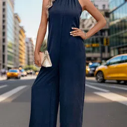 LULU & SKY Halter Neck Basic Jumpsuit-picture-13