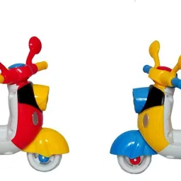 k a enterprises scooter unbreakable car toy set ( set of 2)- Multi color image 4