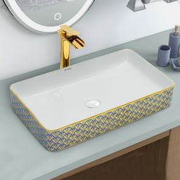 plantex Ceramic Basin for Bathroom/Table Top Basin/Washbasin for Bathroom - (NC-877) Counter Top-picture-10