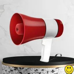 Handheld Megaphone with Siren, Microphone & Rechargeable for Outdoor EventsA421 Megaphone Portable Megaphone Siren Loudspeaker Function &Long Battery BackupU421 Outdoor PA System-21