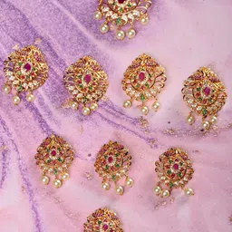 Saraf RS Jewellery Women Set Of 9 Embellished Hair Accessory-45