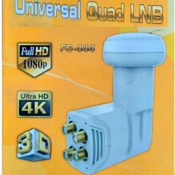 BALRAMA 4 Way Universal Quad LNB 4 Port LNB Satellite TATA Sky Airtel Dish TV, Free DTH Media Streaming Device-25