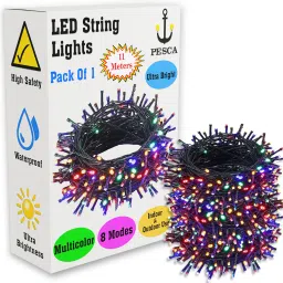 40 LEDs 11 m Multicolor Steady String Rice Lights-picture-5
