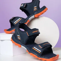 IMPAKTO Men Navy Blue Sports Sandal-image-9