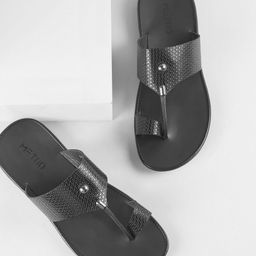 Metro Men Leather Comfort Sandals-picture-30