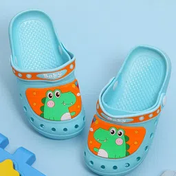Yellow Bee Boys Dinosaur Applique Rubber Clogs-image-33