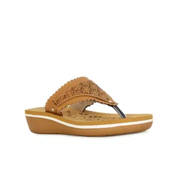 Bata Laser Cut Open Toe Flatform Heels-6