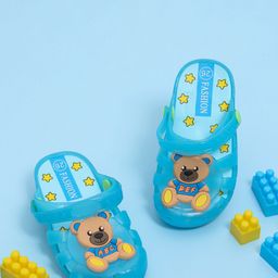 Yellow Bee Boys Teddy Patch LED Clogs-38