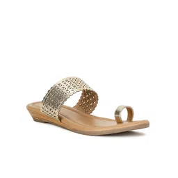 Bata Laser Cuts One Toe Flats-16