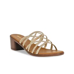 Rocia Textured Open Toe Block Heels-0