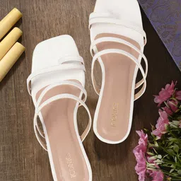 ICONICS Open Toe Block Heels-19