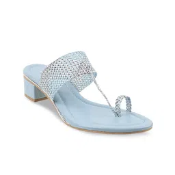 Metro Textured Ethnic Block Heels-3
