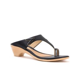 Khadims Black & Beige Block Sandals-20