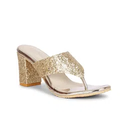 Misto Embellished \Block Heels-33