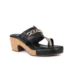 Inc 5 Embellished Open One Toe Block Heels image 1