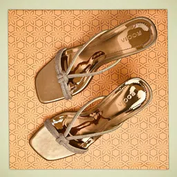Rocia Gold-Toned Party Block Sandals-53