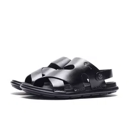 GABICCI Men Coppola Open Toe Leather Comfort Sandals With Backstrap-image-51