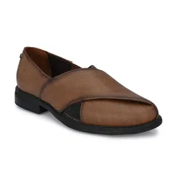 Delize Men Tan & Black Shoe-Style Sandals-image-49