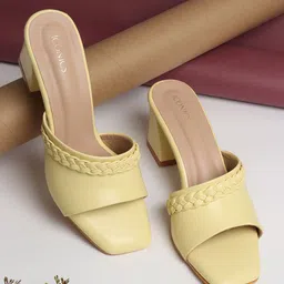 ICONICS Women Open Toe Block Heels-31