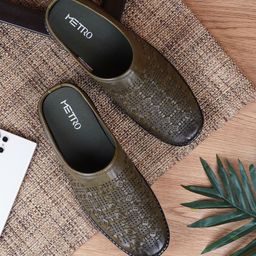 Metro Men Leather Shoe-Style Sandals-image-98