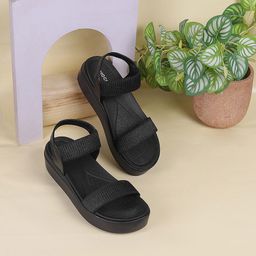 Mochi Open Toe Flatform Heels-19