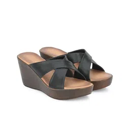 GARDIN Cross Strap Open Toe Wedges-7