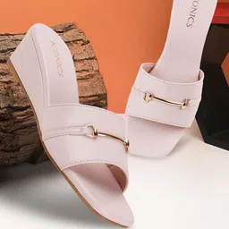 ICONICS Women Cream Wedge Sandals-57