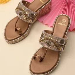 Rocia Women Ethnic Wedge Sandals-25