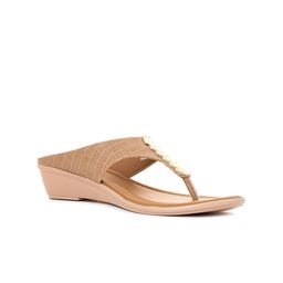 Khadims Embellished Textured Wedge Heels-39