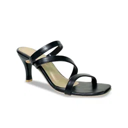 Glitzy Galz Black Sold Slim Sandals-48