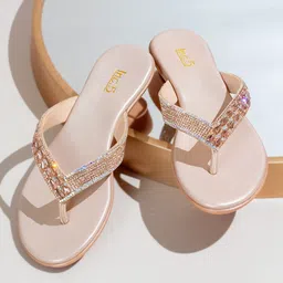 Inc 5 Embellished Open Toe Wedges-image-3