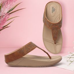 Carlton London sports Women Embellished Open Toe Flats-22