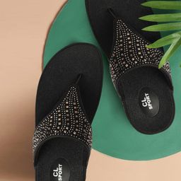 Carlton London sports Women Embellished Open Toe Flats-25