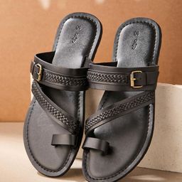 Fabindia Men Leather Comfort Sandals-image-72