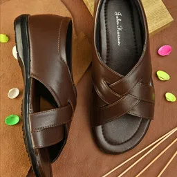 John Karsun Men Brown Comfort Sandals-image-103