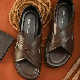 John Karsun Men Brown Comfort Sandals-image-93