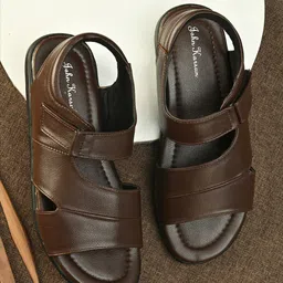 John Karsun Men Brown Comfort Sandals-image-14