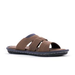 Khadims Men Brown & Blue Comfort Sandals-image-78
