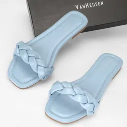 Van Heusen Woman Braided Open Toe Flats-44